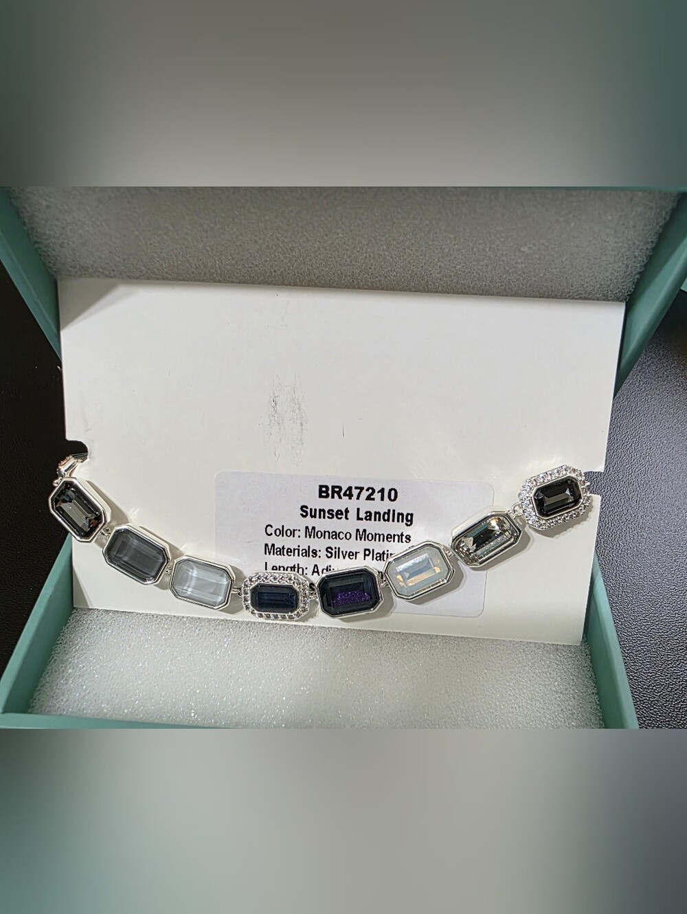 Silver-Plated Monaco Moments Jewel Candy Bracelet